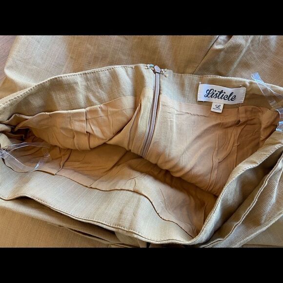 Listicle Tie Front Paperbag Pants - size Large - Picture 4 of 8